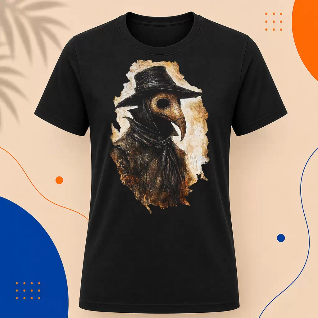 Pánské tričko - Pán Nákazy – Plague Doctor - Morový Doktor